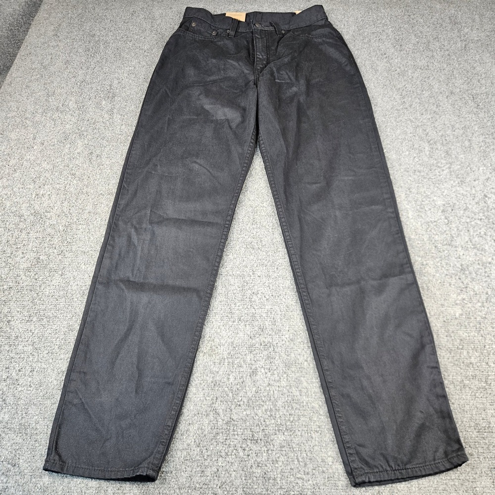 NWT Levis‎ High-Waisted Mom Jeans Black Tapered Leg Denim Pants 28x30 MSRP $69